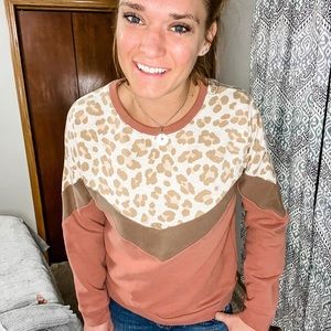 Cheetah print sweater
